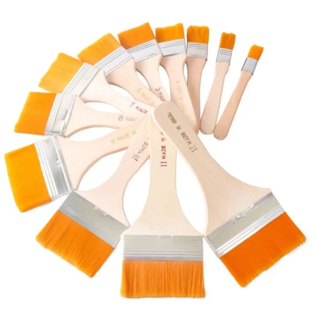 Flat painting brush set - hardware