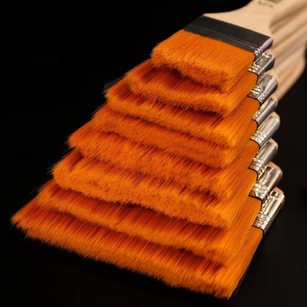 Flat painting brush set - hardware