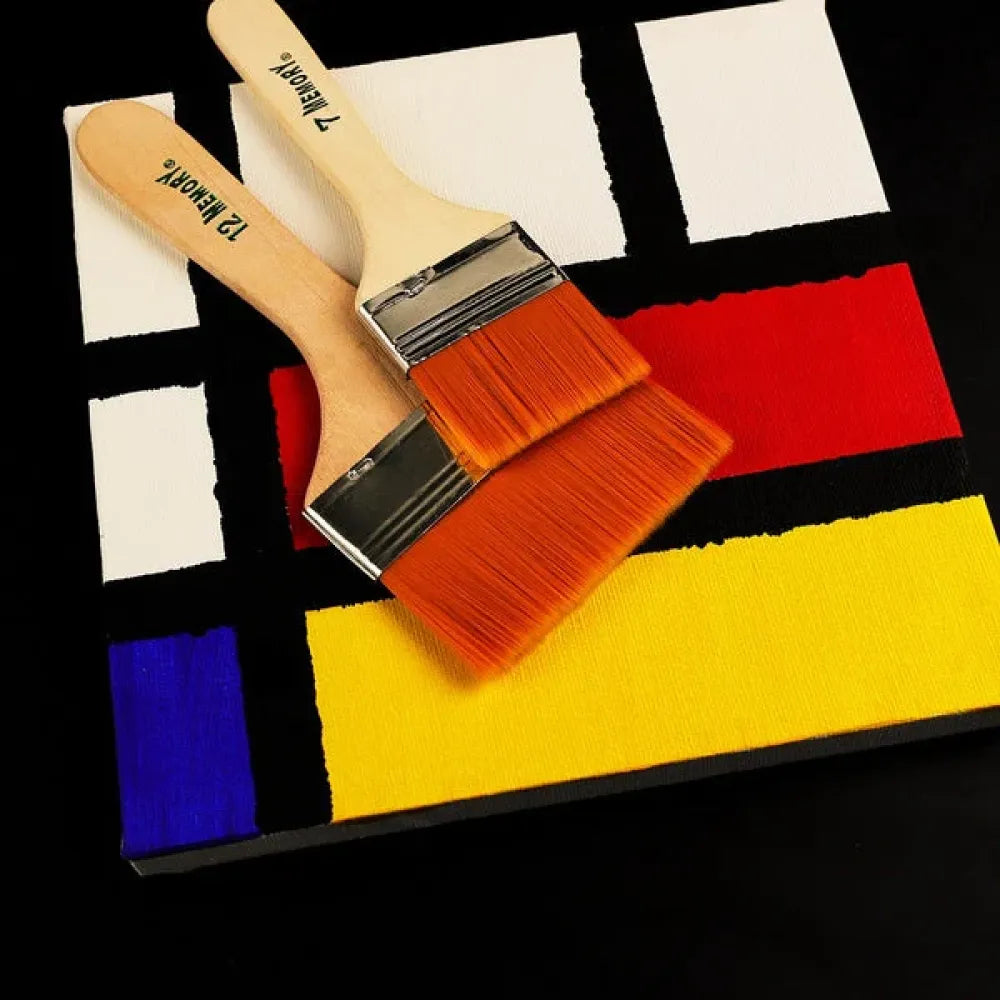 Flat painting brush set - hardware