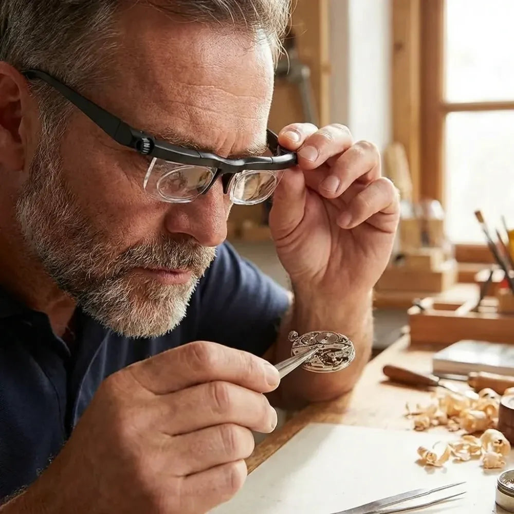 Flex focus adjustable glasses