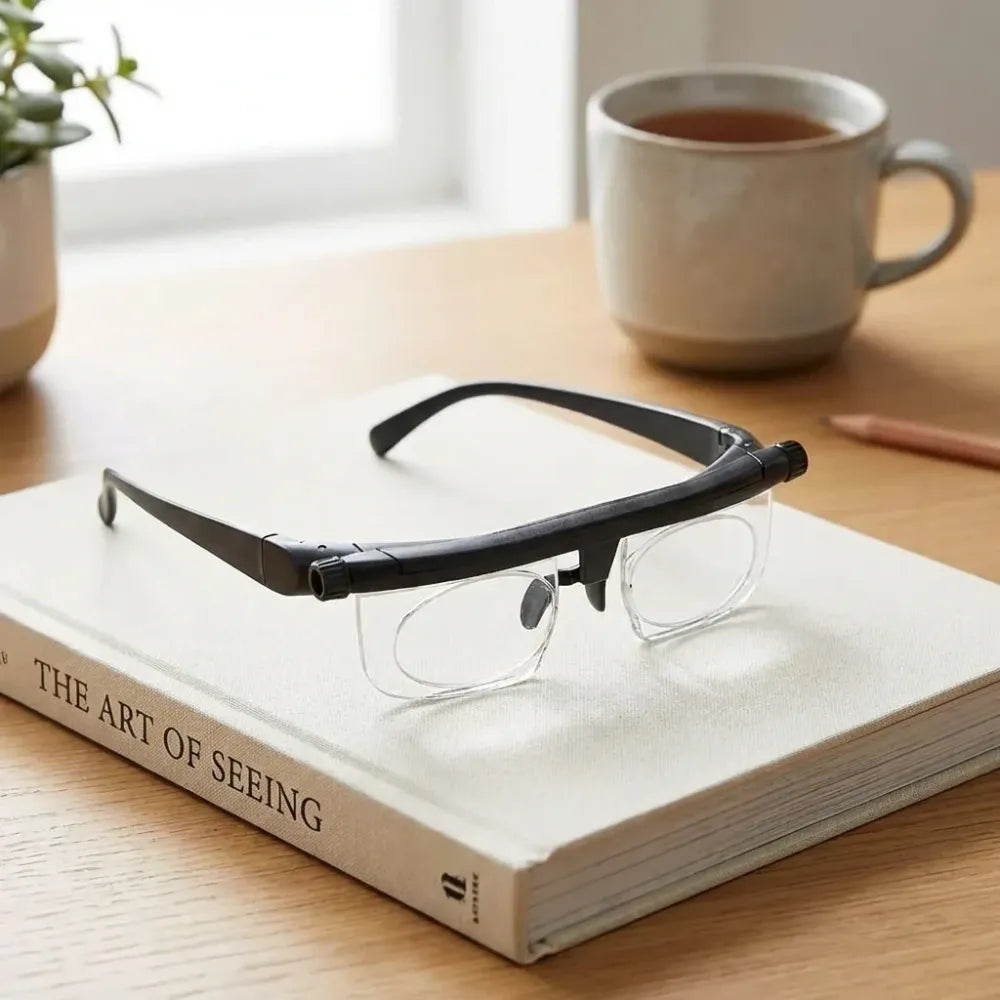 Flex focus adjustable glasses