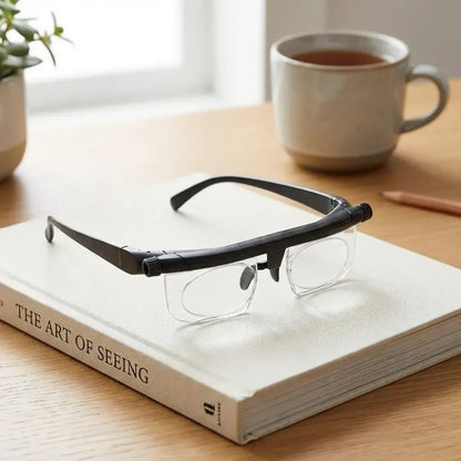 Flex focus adjustable glasses