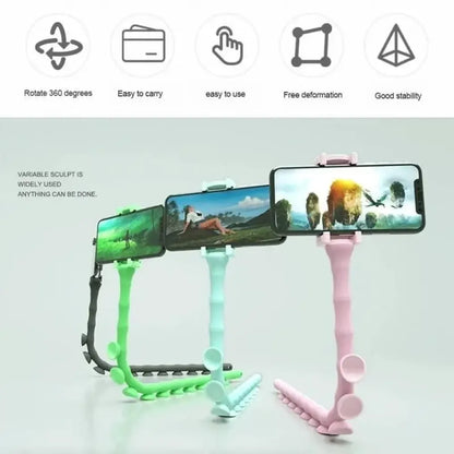 Flexible caterpillar phone holder - potential heroes
