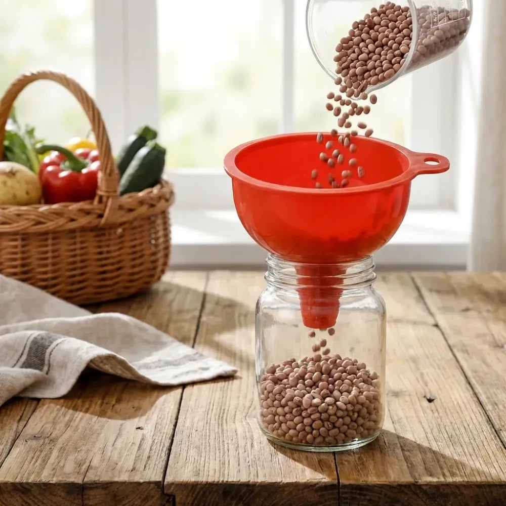 Flexible silicone kitchen funnel - home improvement