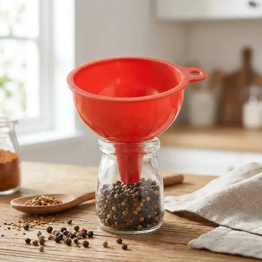 Flexible silicone kitchen funnel - home improvement