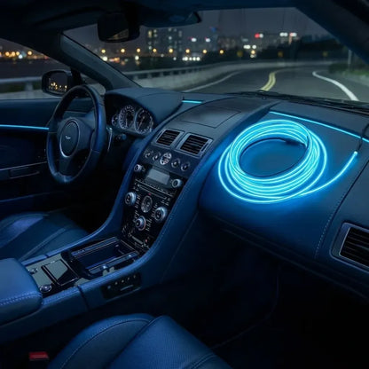 Flexible wire car interior led strip