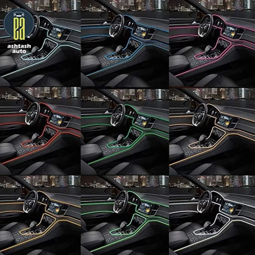 Flexible wire car interior led strip