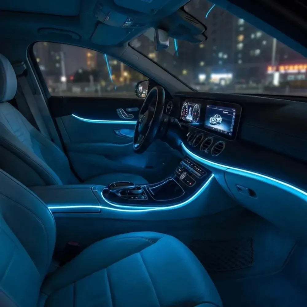 Flexible wire car interior led strip