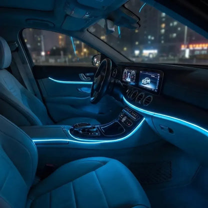 Flexible wire car interior led strip