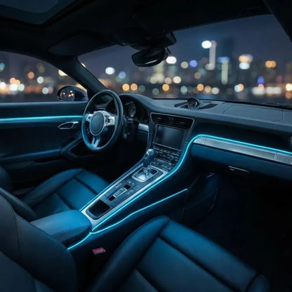 Flexible wire car interior led strip
