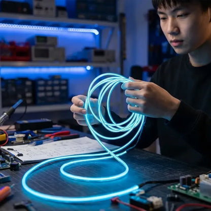 Flexible wire car interior led strip