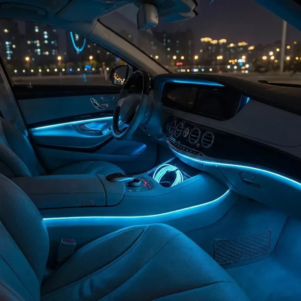 Flexible wire car interior led strip