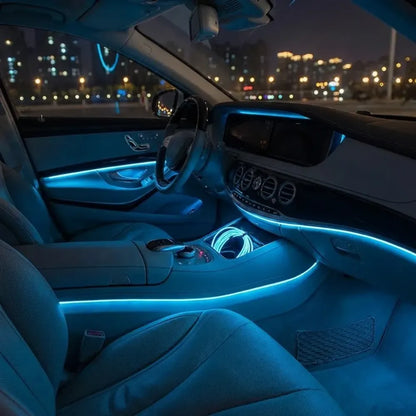 Flexible wire car interior led strip
