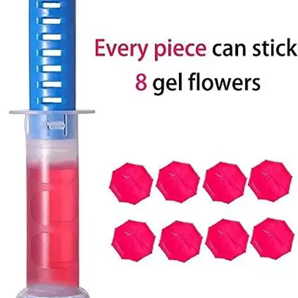 Flower gel toilet freshener