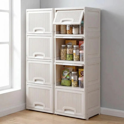 Foldable 4-layer storage drawers - home & kitchen