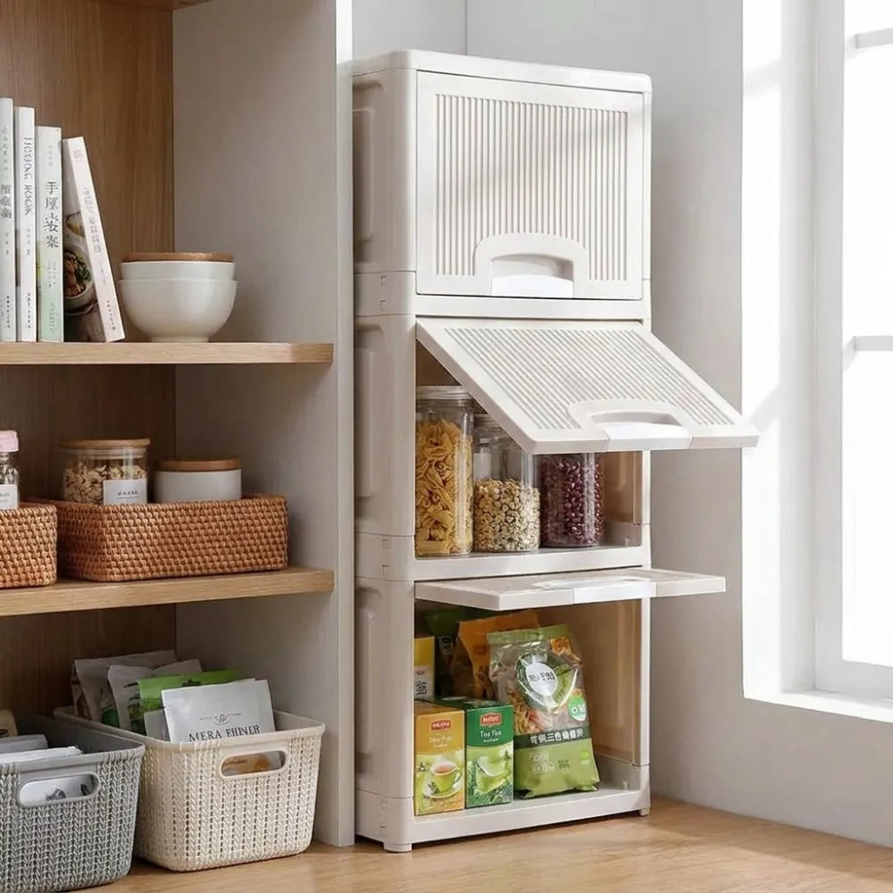 Foldable 4-layer storage drawers - home & kitchen
