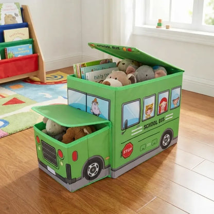 Foldable bus toy box - home improvement