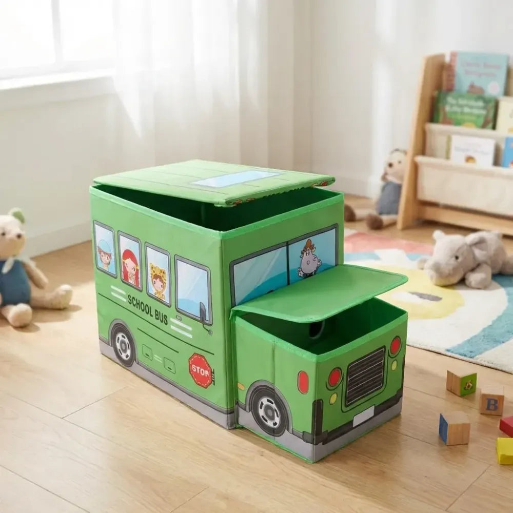 Foldable bus toy box - home improvement