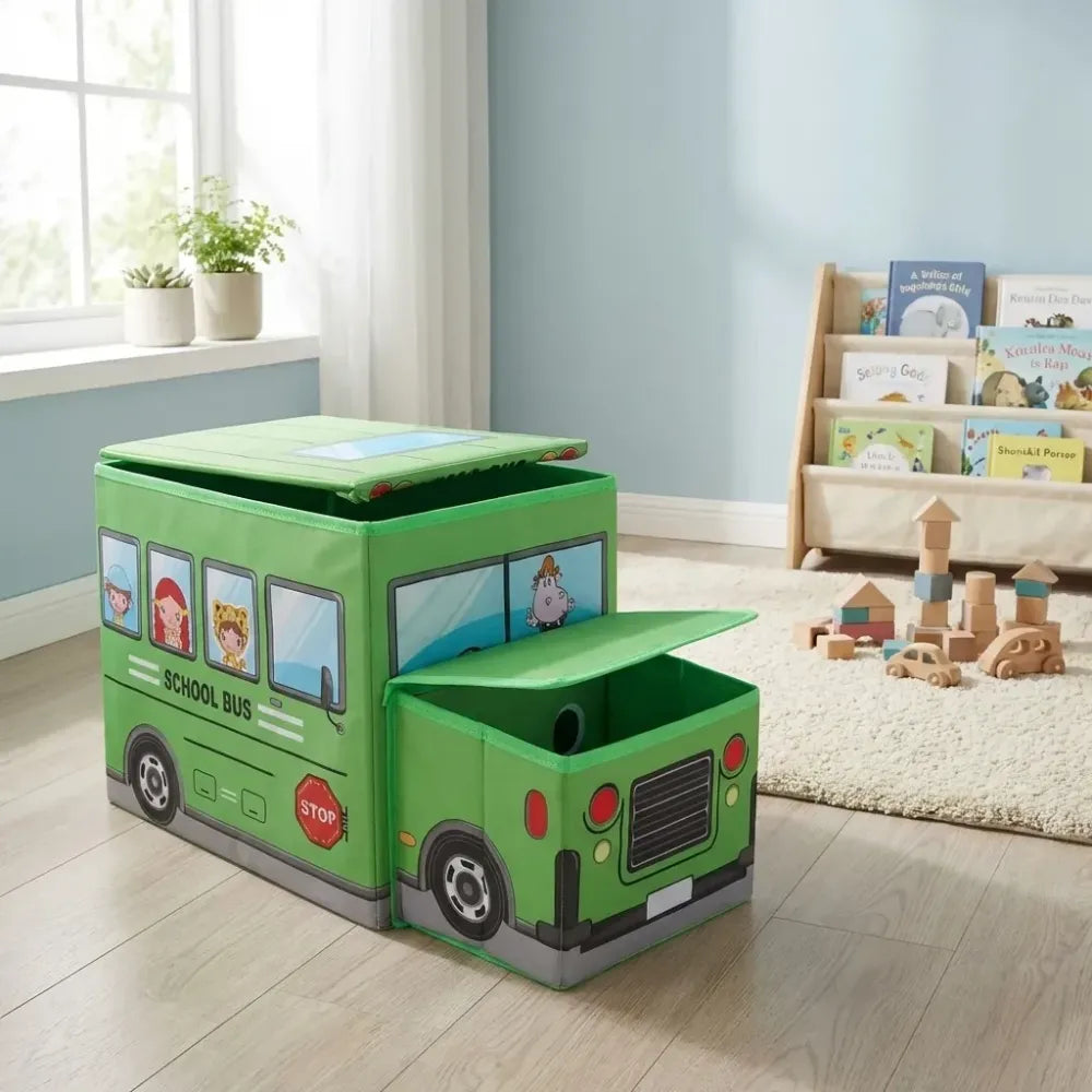 Foldable bus toy box - home improvement