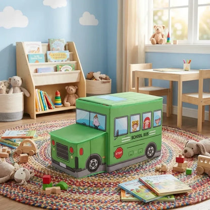 Foldable bus toy box - home improvement
