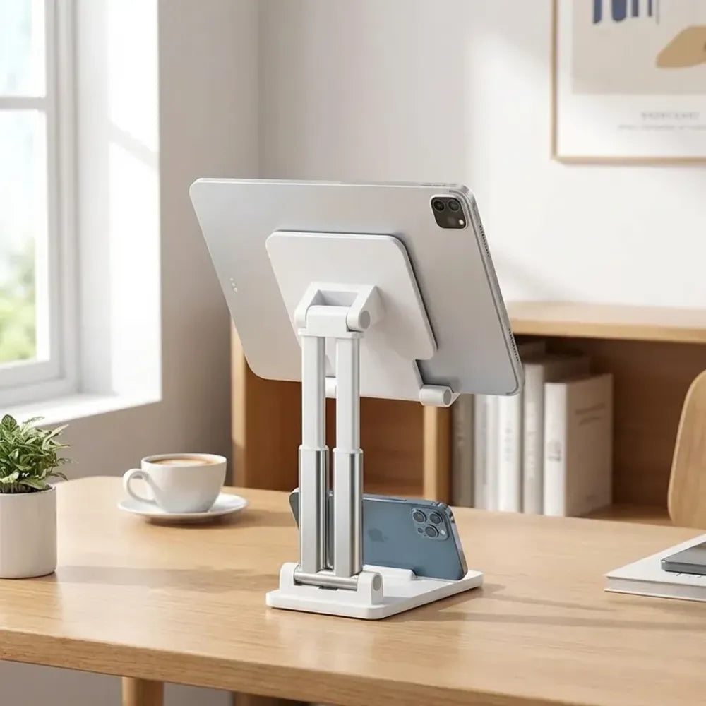 Foldable desktop phone stand