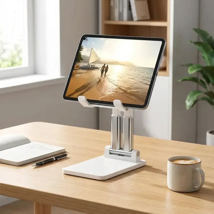 Foldable desktop phone stand