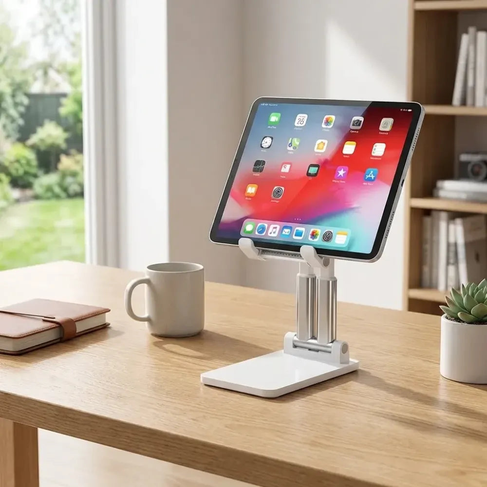 Foldable desktop phone stand