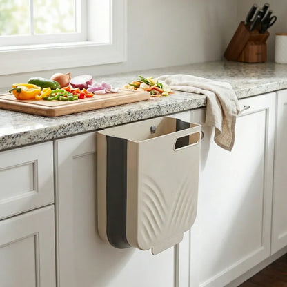 Foldable hanging trash can - home & kitchen