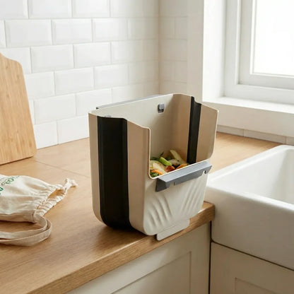 Foldable hanging trash can - home & kitchen