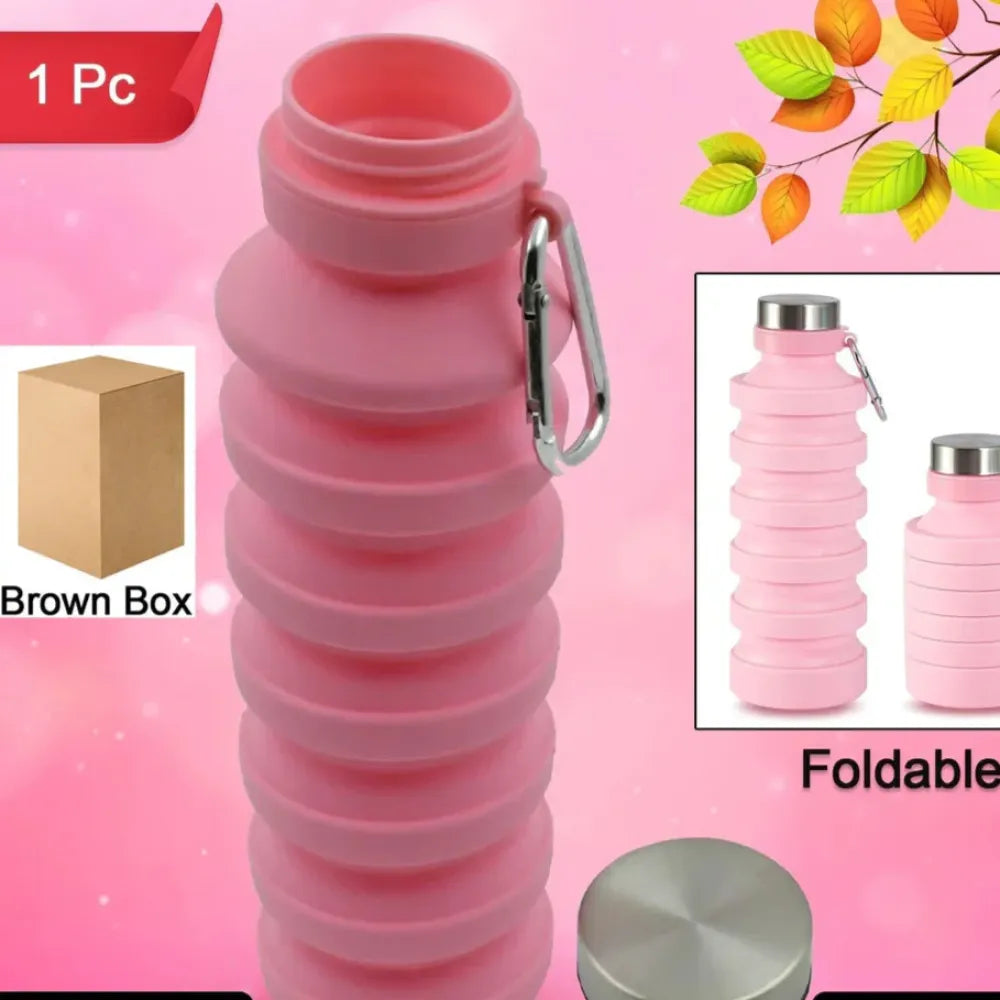 Foldable leak-proof silicone water bottle - home & kitchen