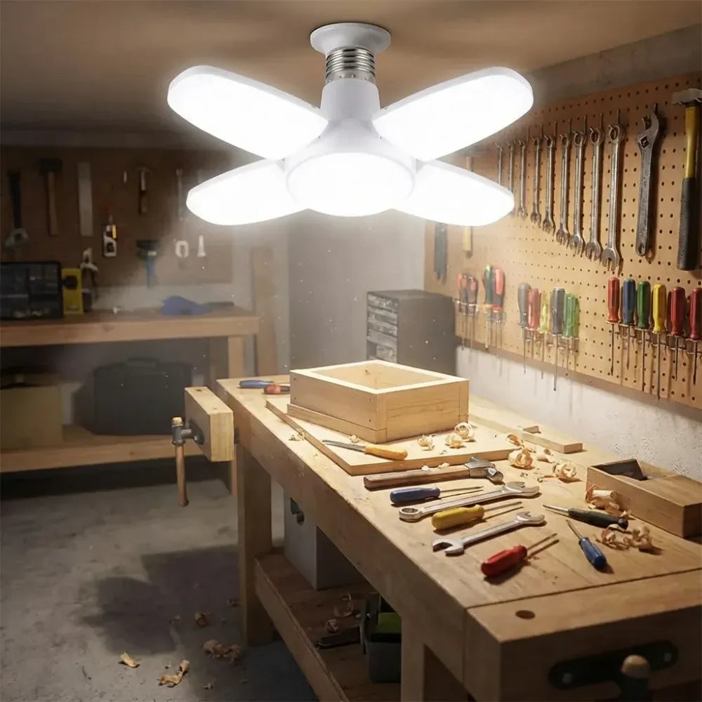 Foldable led fan bulb - home decor