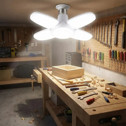 Foldable led fan bulb - home decor