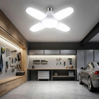 Foldable led fan bulb - home decor
