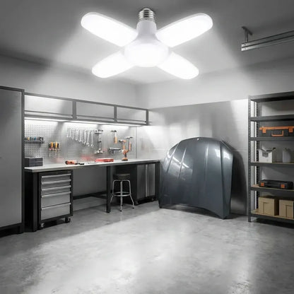 Foldable led fan bulb - home decor
