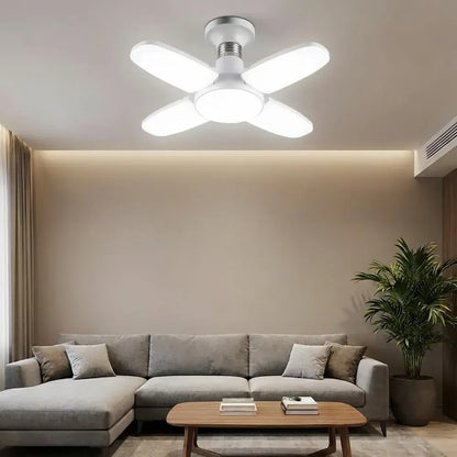 Foldable led fan bulb - home decor