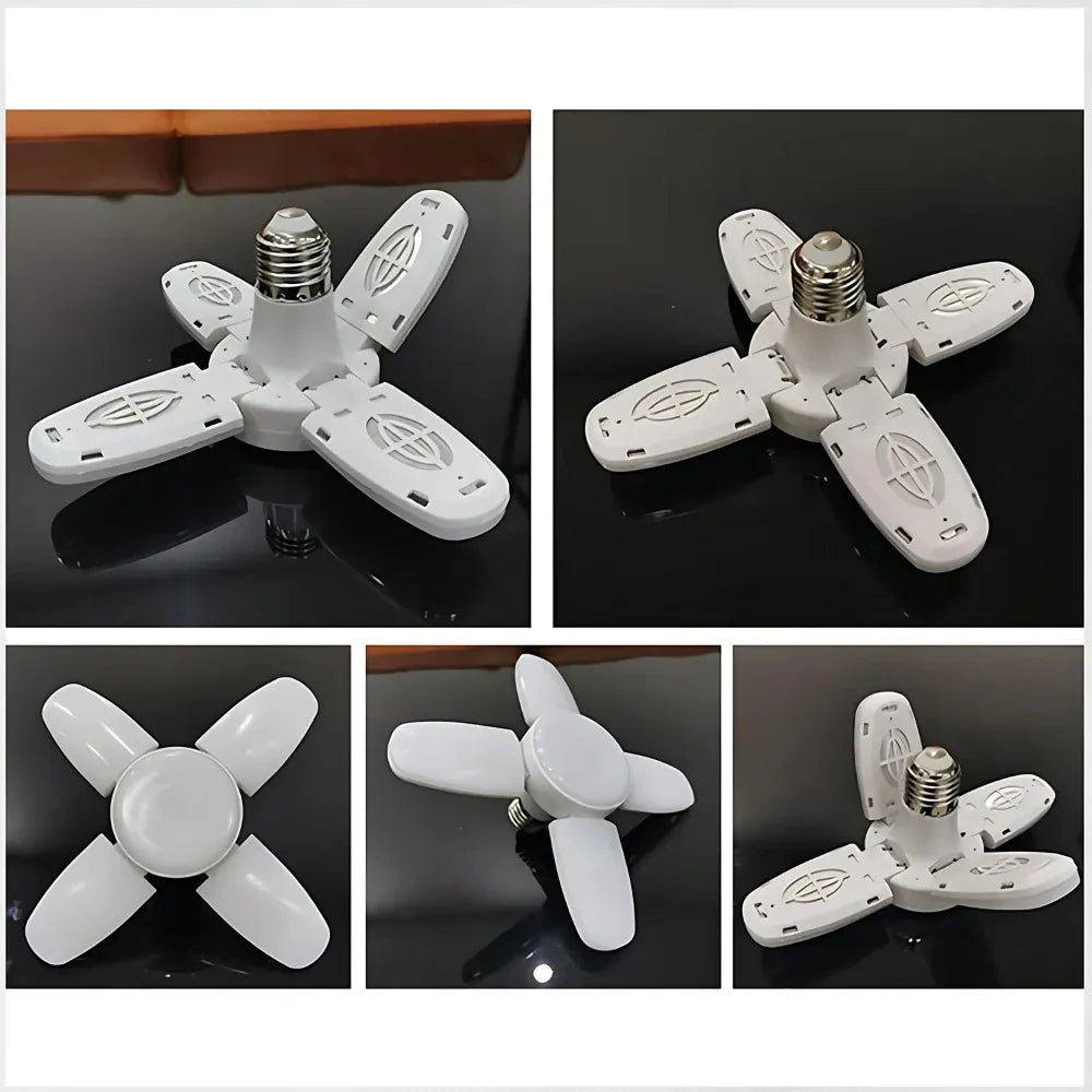 Foldable led fan bulb - home decor