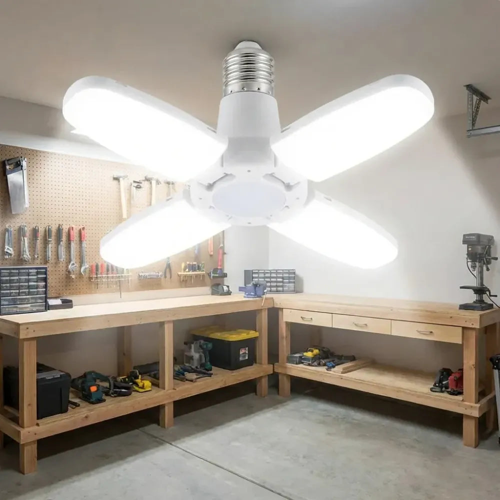 Foldable led fan bulb - home decor
