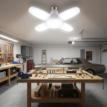 Foldable led fan bulb - home decor