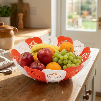 Foldable lotus fruit basket - home & kitchen