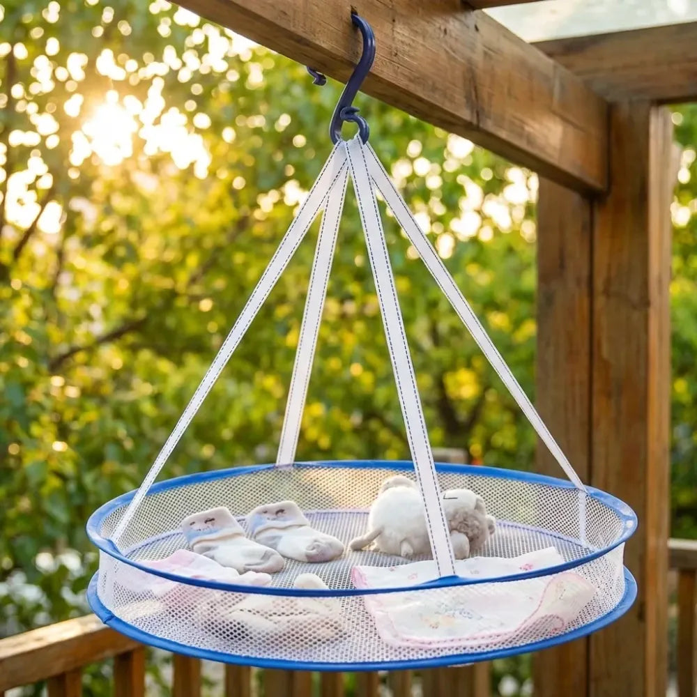 Foldable mesh drying rack - home improvement