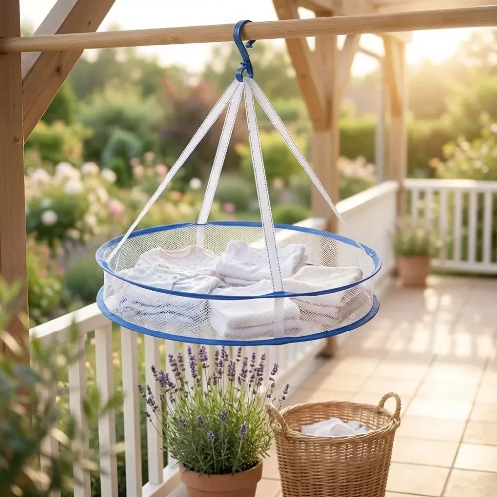 Foldable mesh drying rack - home improvement