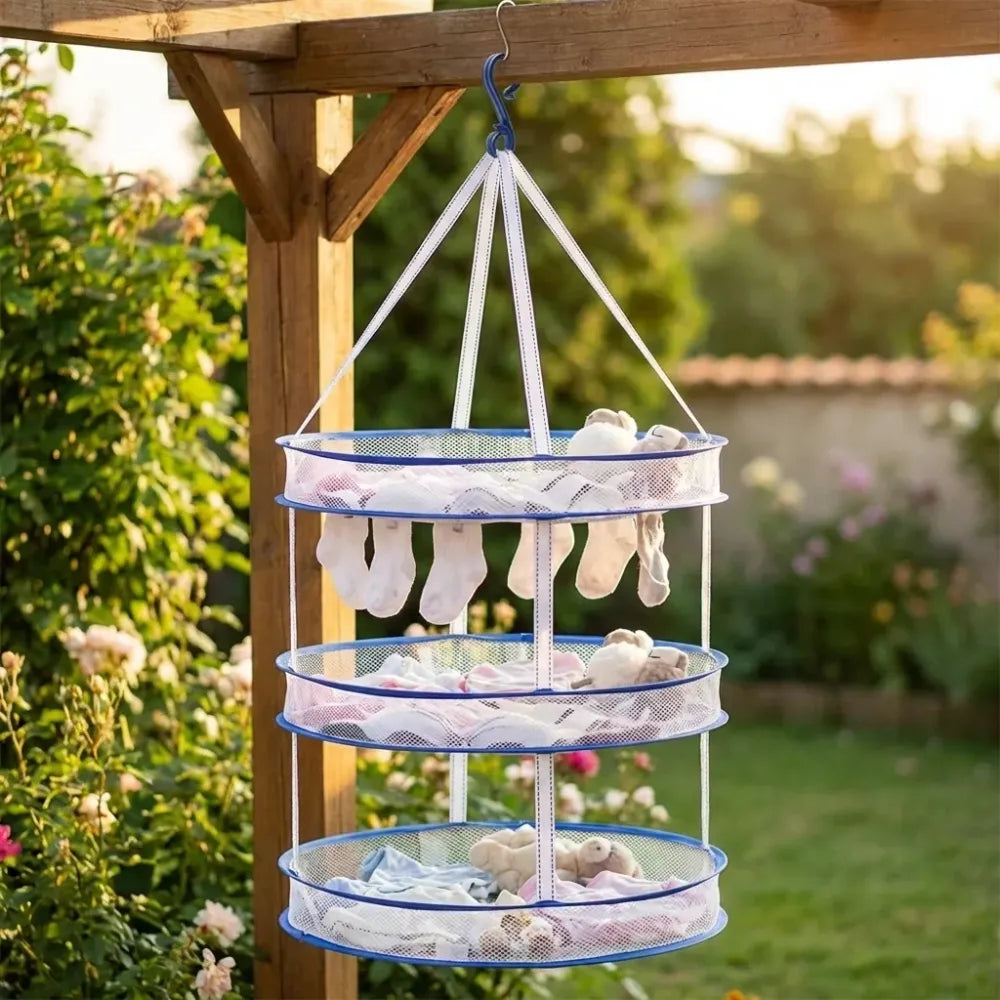 Foldable mesh drying rack - home improvement