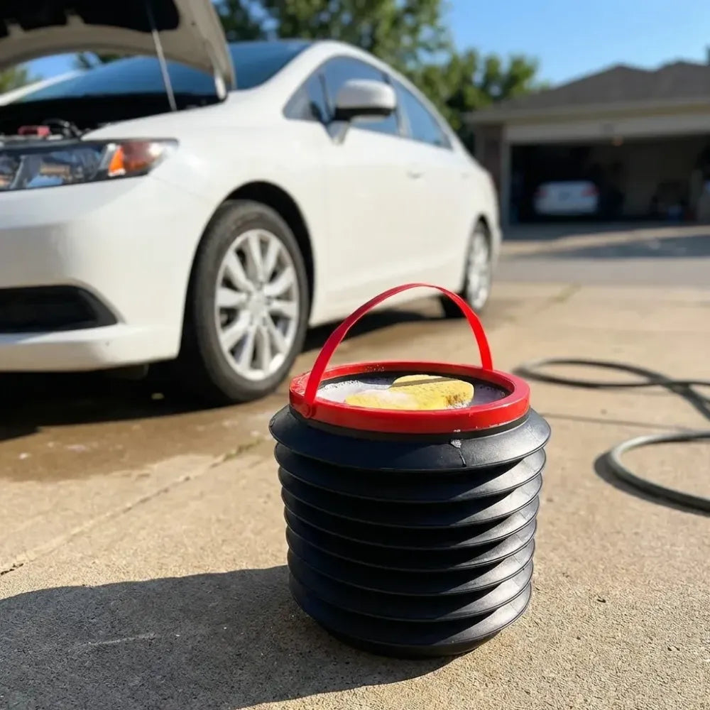 Foldable multi-use storage bucket - home improvement