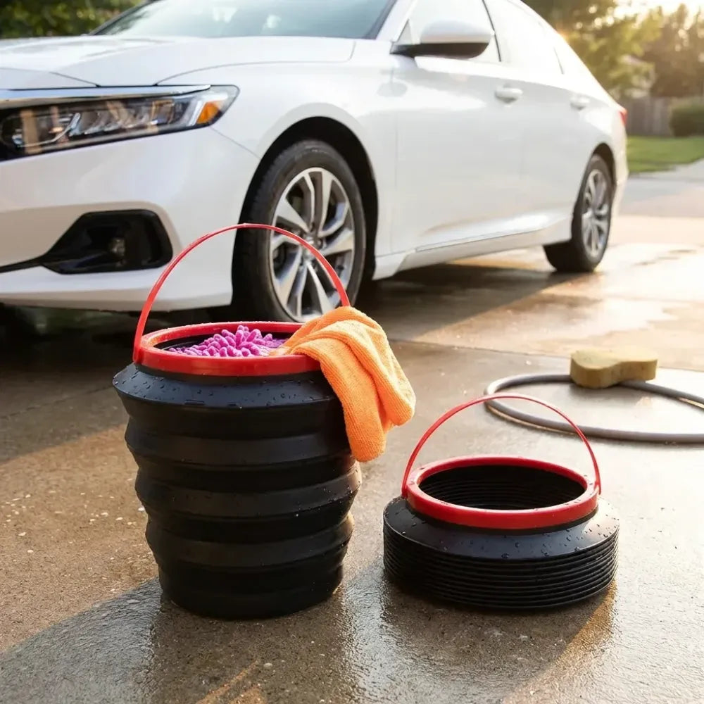 Foldable multi-use storage bucket - home improvement