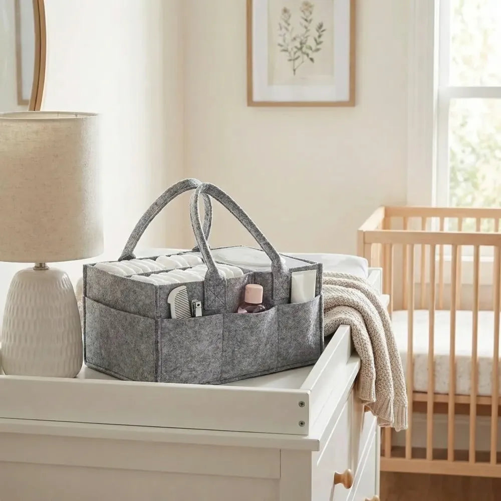 Foldable nursery storage organizer