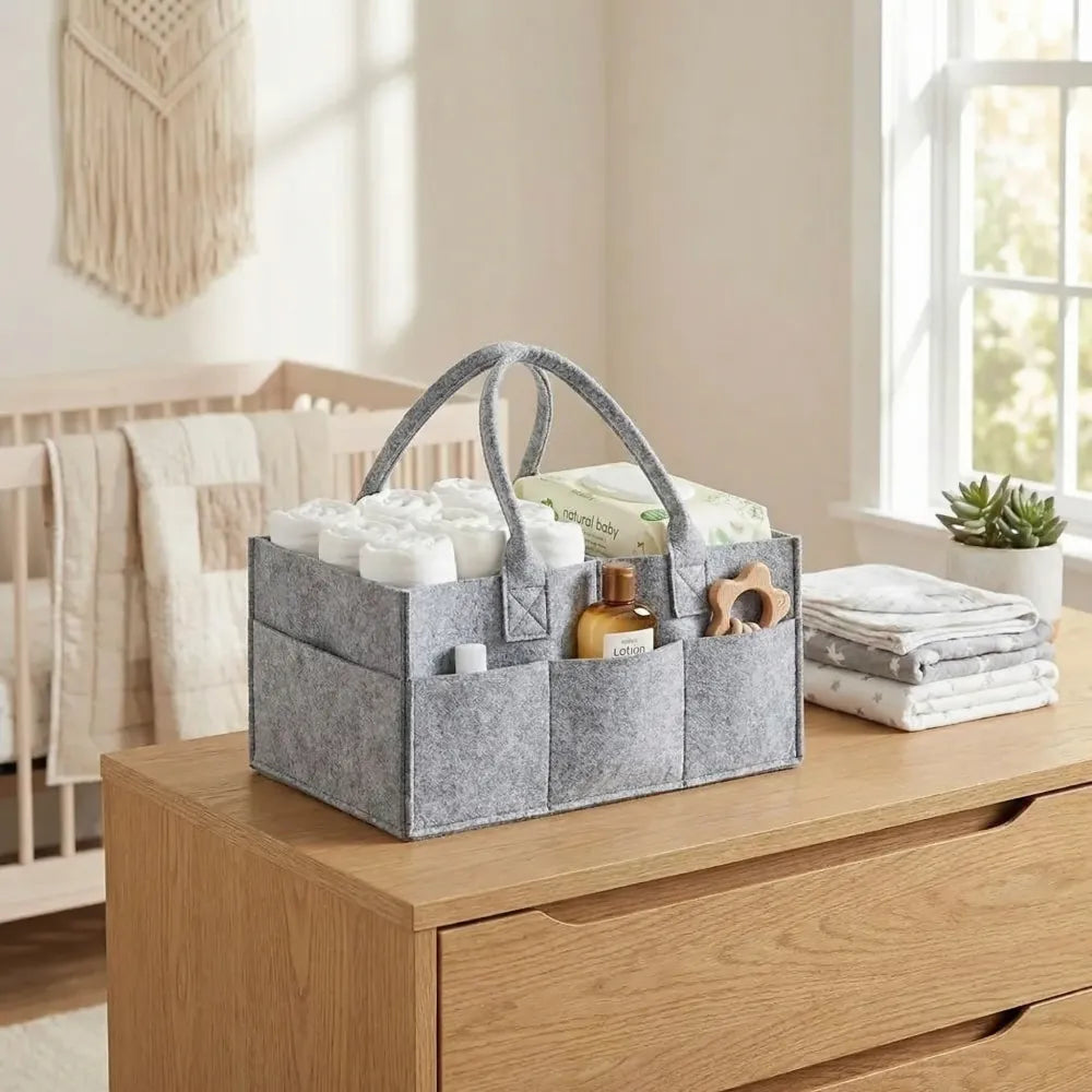 Foldable nursery storage organizer