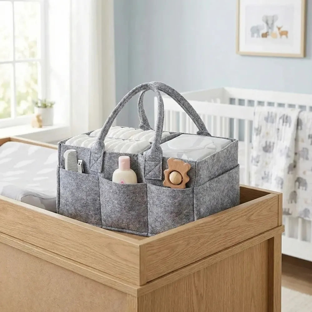 Foldable nursery storage organizer