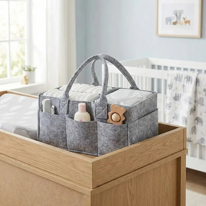 Foldable nursery storage organizer