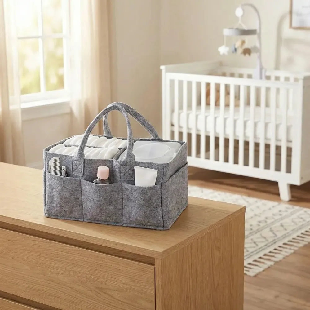 Foldable nursery storage organizer