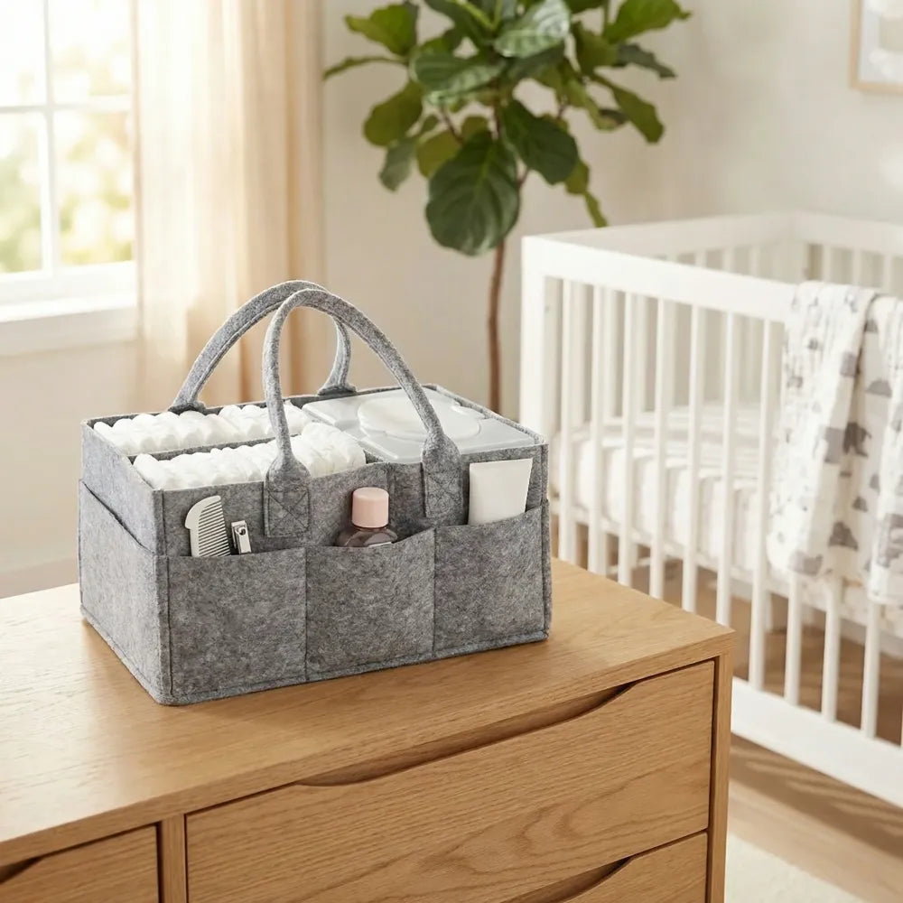 Foldable nursery storage organizer
